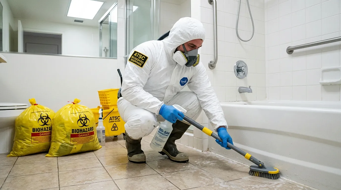 Decontamination equipment deployed for Blood Cleanup in Marlborough